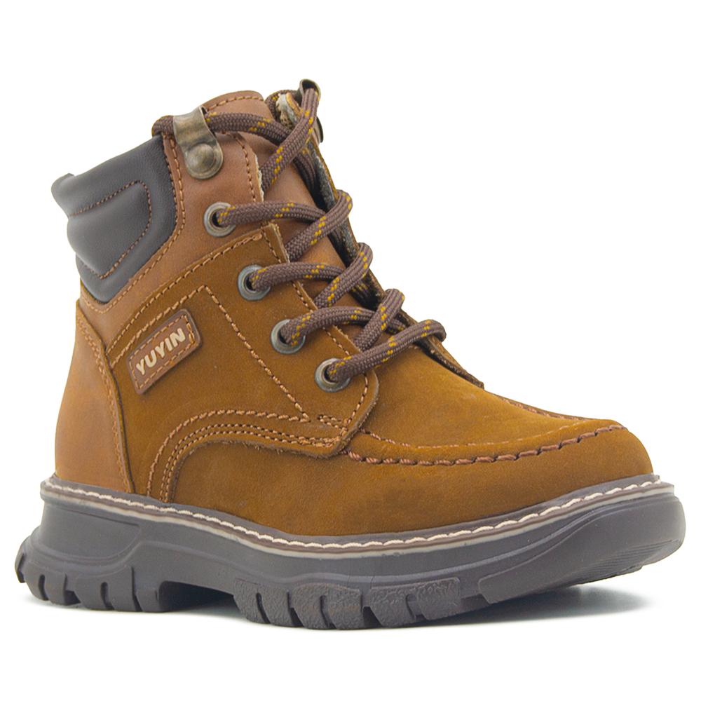 Foto 4 pulgar | Bota Casual Infantil Yuyin Color Tabaco Super Comodas Cafe