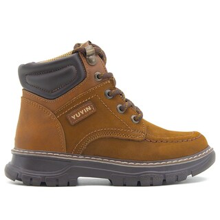 Foto 5 | Bota Casual Infantil Yuyin Color Tabaco Super Comodas Cafe