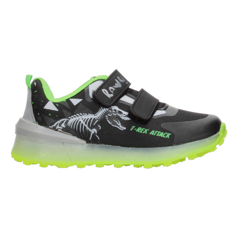 Foto 2 pulgar | Tenis Niño Vavito T-rex Negro Verde Fosforescente Original Sneakers Tipo Bota Infantil Casual Verde