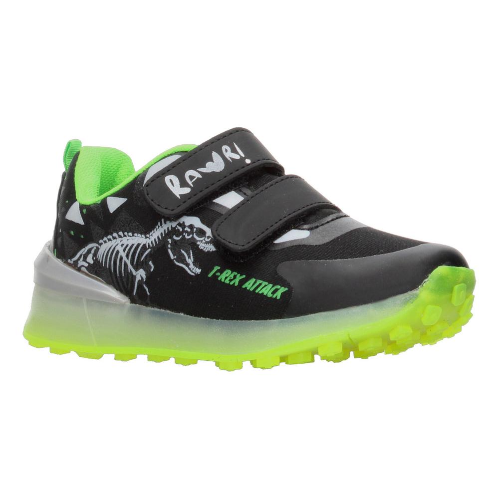 Foto 3 pulgar | Tenis Niño Vavito T-rex Negro Verde Fosforescente Original Sneakers Tipo Bota Infantil Casual Verde