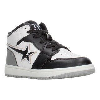 Foto 2 | Tenis Niño Vavito Diseño Estrella Color Blanco Con Negro Original Tipo Bota Urbano Casual Infantil Blanco