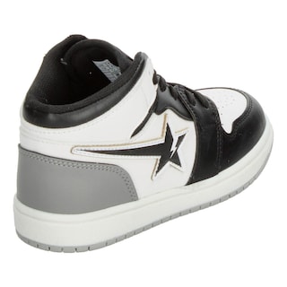 Foto 3 | Tenis Niño Vavito Diseño Estrella Color Blanco Con Negro Original Tipo Bota Urbano Casual Infantil Blanco