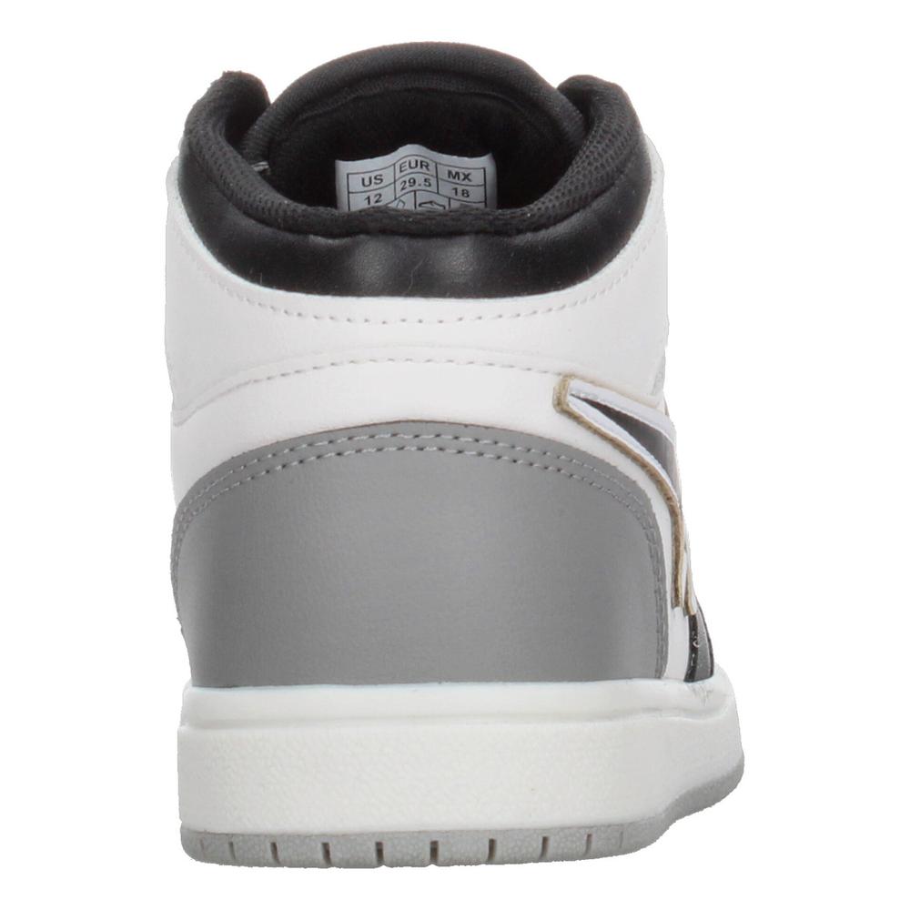 Foto 8 pulgar | Tenis Niño Vavito Diseño Estrella Color Blanco Con Negro Original Tipo Bota Urbano Casual Infantil Blanco