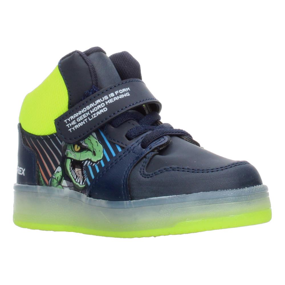 Foto 3 pulgar | Tenis Niño Toddler Vavito T-rex Azul Marino Verde Fosforescente Sneakers Toddler Tipo Bota Original Amarillo