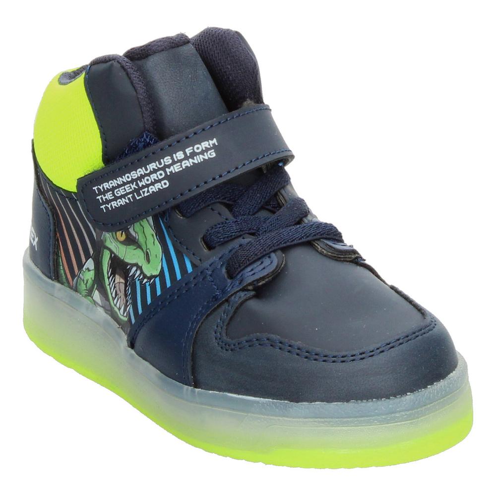Foto 5 pulgar | Tenis Niño Toddler Vavito T-rex Azul Marino Verde Fosforescente Sneakers Toddler Tipo Bota Original Amarillo