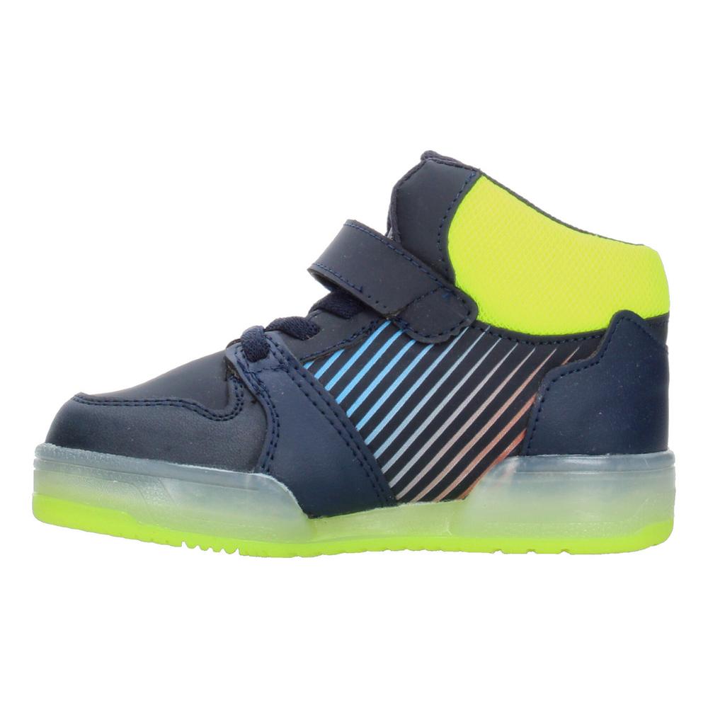 Foto 6 pulgar | Tenis Niño Toddler Vavito T-rex Azul Marino Verde Fosforescente Sneakers Toddler Tipo Bota Original Amarillo