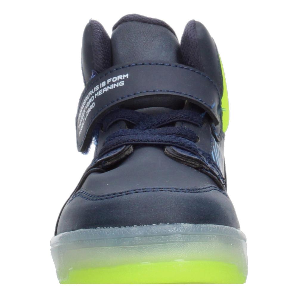 Foto 7 pulgar | Tenis Niño Toddler Vavito T-rex Azul Marino Verde Fosforescente Sneakers Toddler Tipo Bota Original Amarillo