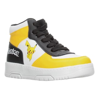 Foto 2 | Tenis Niño Pokemón Amarillo Detalles Negro Toddler Casual Streetwear Tipo Bota Cintas Ajustables Negro