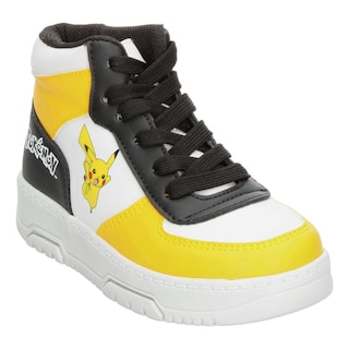 Foto 4 | Tenis Niño Pokemón Amarillo Detalles Negro Toddler Casual Streetwear Tipo Bota Cintas Ajustables Negro