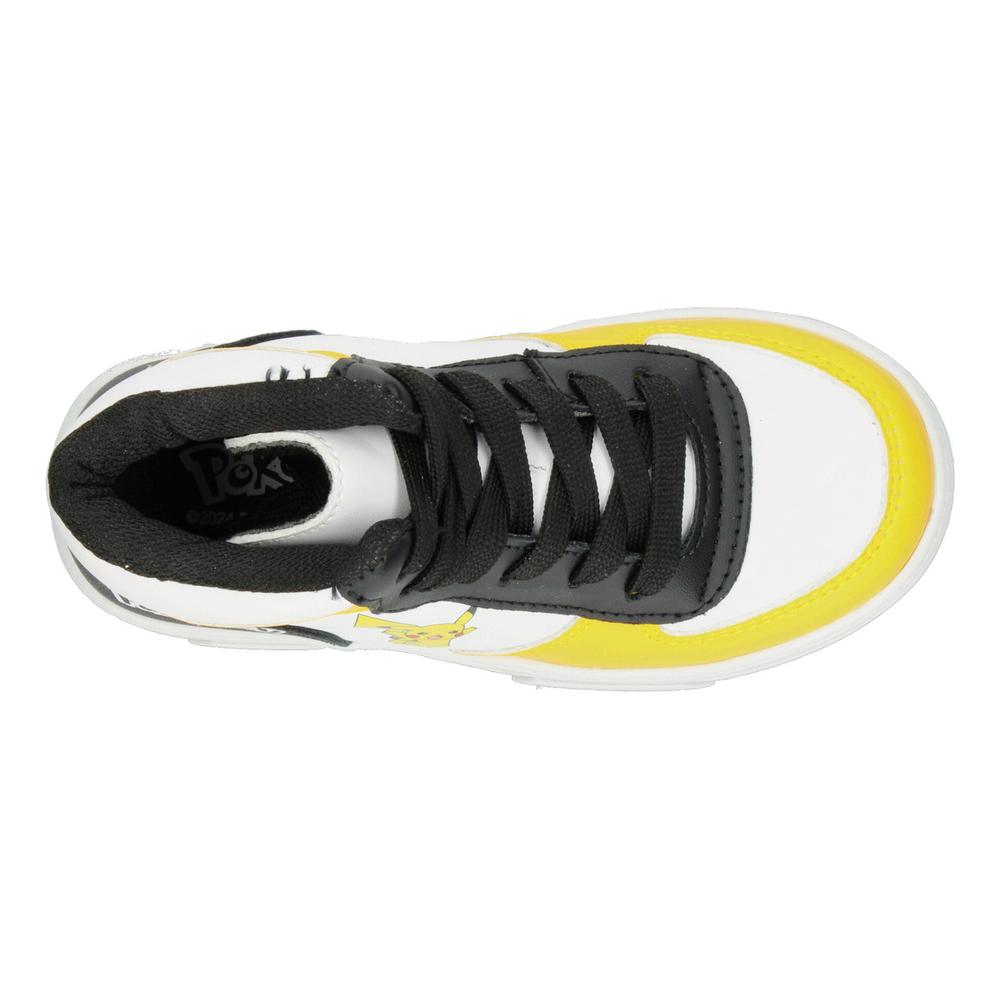 Foto 9 pulgar | Tenis Niño Pokemón Amarillo Detalles Negro Toddler Casual Streetwear Tipo Bota Cintas Ajustables Negro