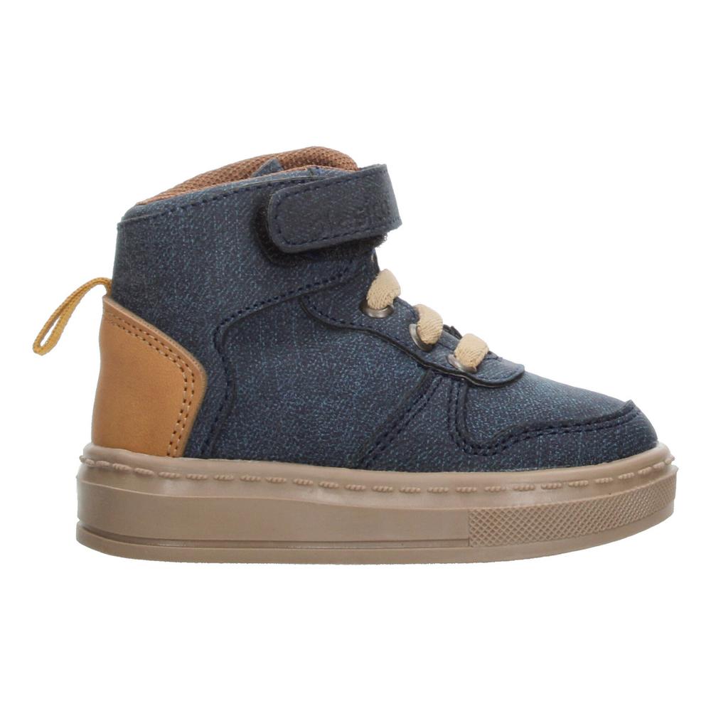 Botas Niño Toddler Blasito Azul Marino Velcro Ajustable Azul