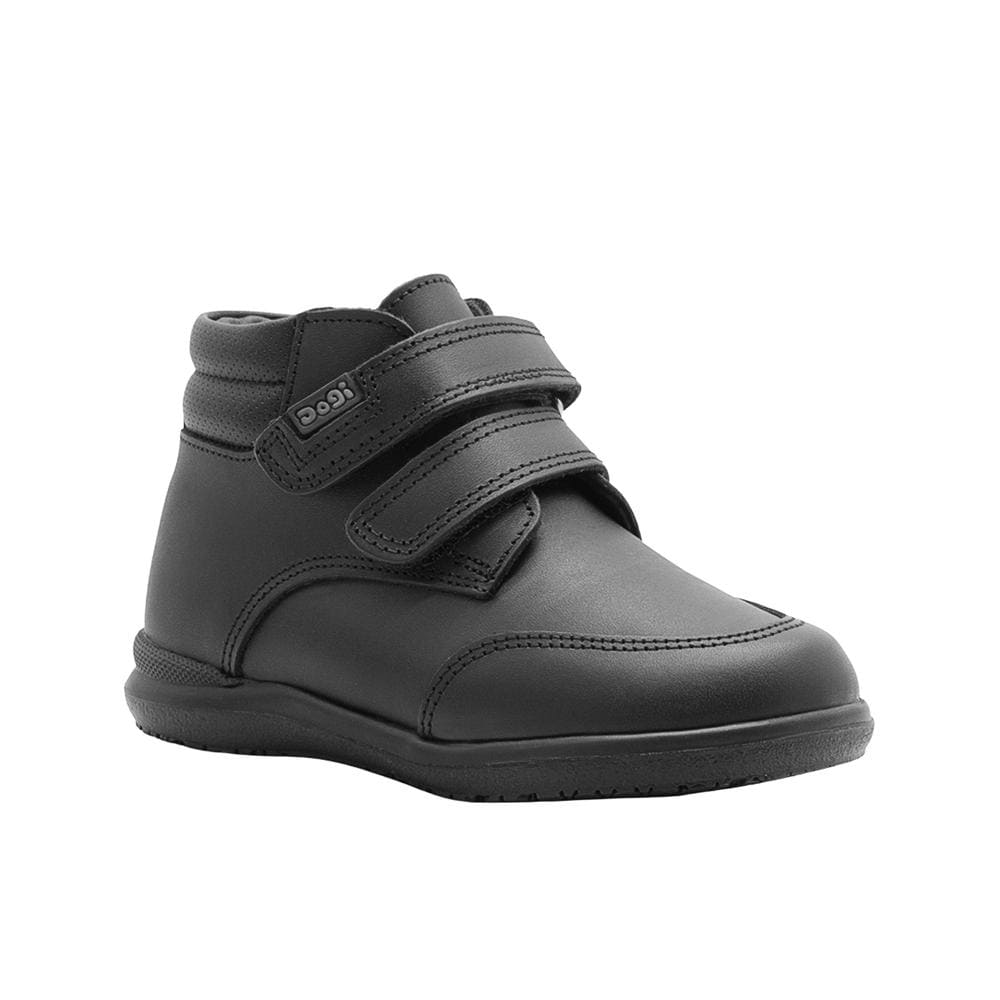 Bota Escolar Dogi  Piel Color Negro Contactel Plantilla Arco Negro $729