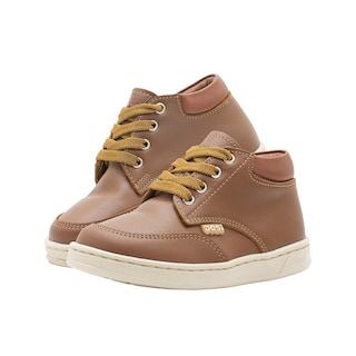 Foto 2 | Botín Piel Niño Dogi Color Camel Plantilla Con Arco Suela Beige
