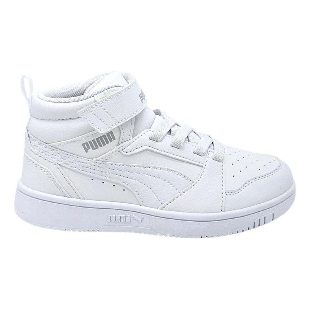 Tenis para Niños Puma Rebound V6 Mid Bota Blancos