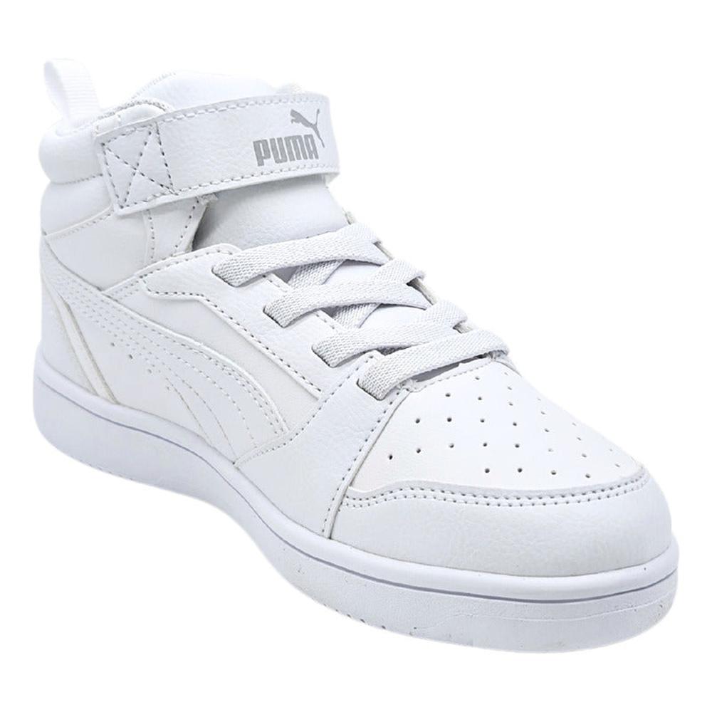 Foto 2 | Tenis para Niños Puma Rebound V6 Mid Bota Blancos