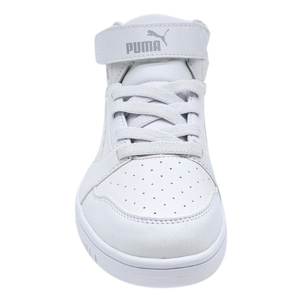 Foto 7 pulgar | Tenis para Niños Puma Rebound V6 Mid Bota Blancos