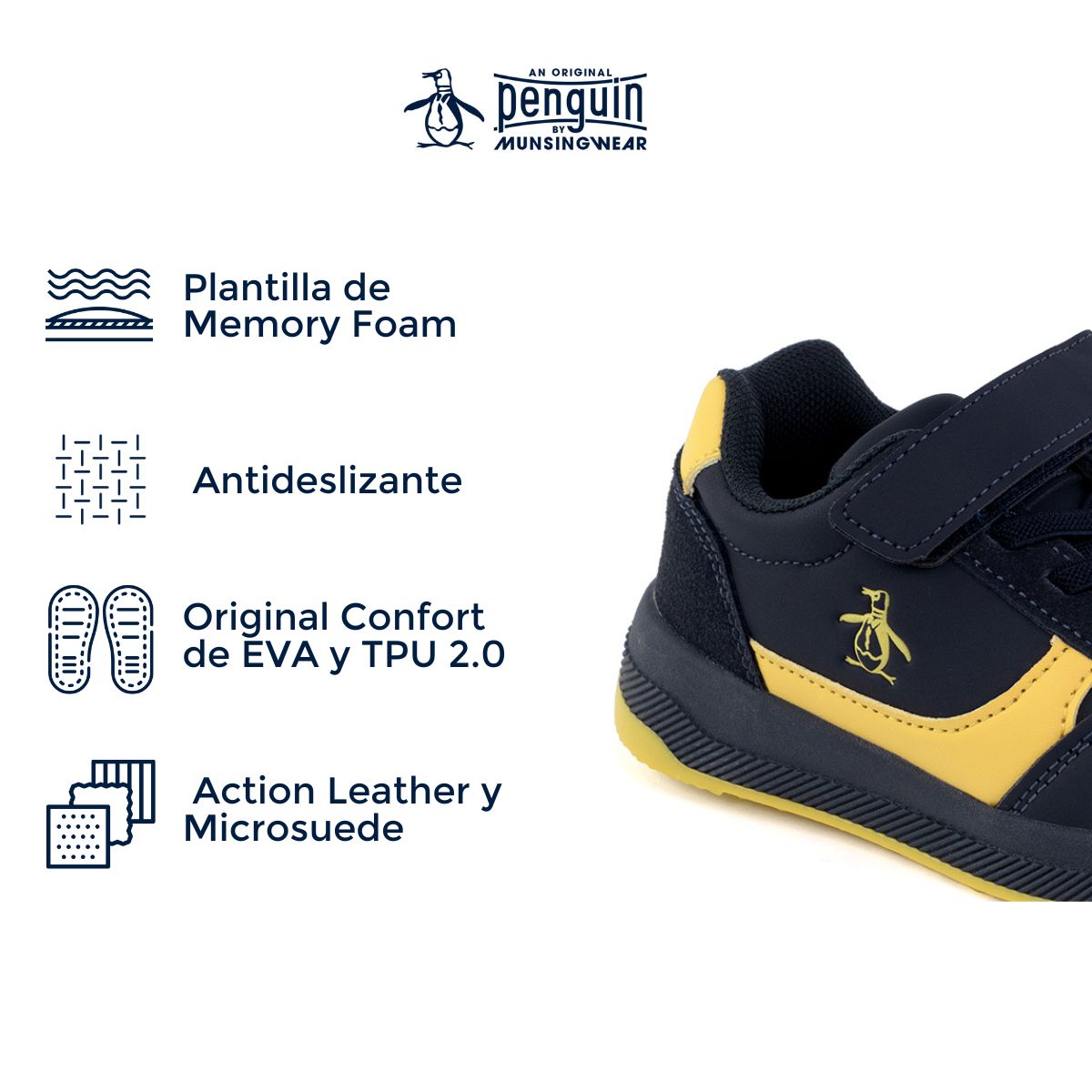 Foto 4 | Tenis Penguin Azules para Niño