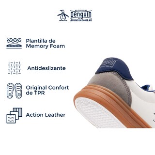 Foto 4 | Tenis Original Penguin Style Casper Blanco Para Niño