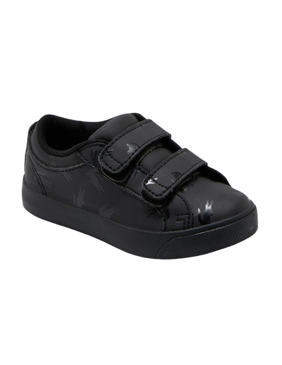 Tenis Lacoste Straightset Color Negro Para Niño