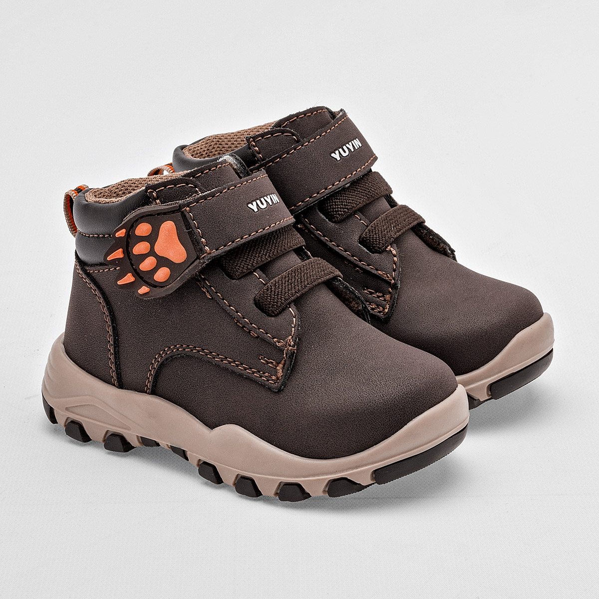 Foto 3 pulgar | Botas Yuyin Cafés para Niño