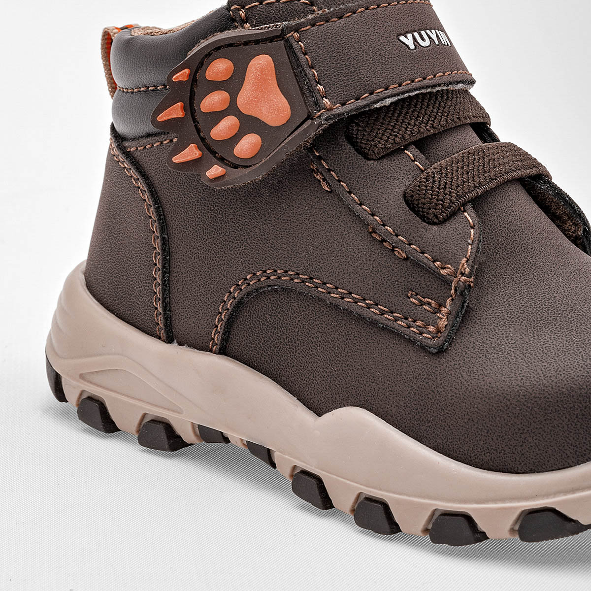 Foto 5 pulgar | Botas Yuyin Cafés para Niño