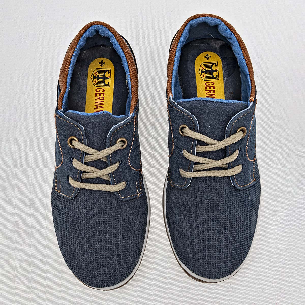 Foto 4 pulgar | Celex Zapato Casual Para Niño Marino Café Camel