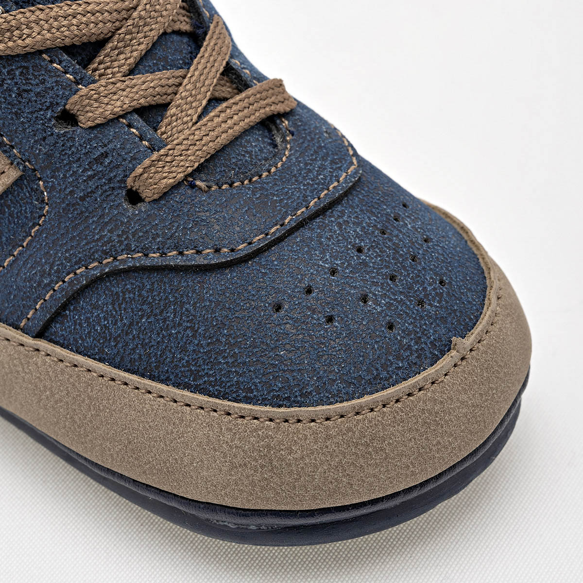 Foto 5 pulgar | Ensueño Zapatitos Para Bebé Niño Marino Beige Café