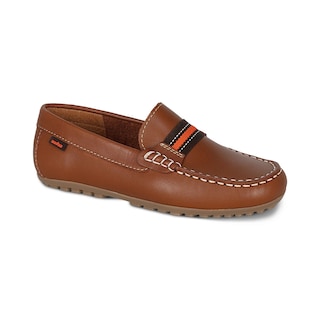 Foto 1 | Zapato Tipo Mocasin Para Niño Audaz 445302-m Color Cafe Claro