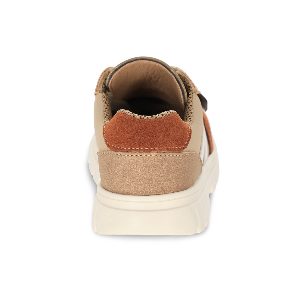 Foto 4 | Zapato Casual Para Niño Audaz Color Beige 153002-l Con Agujeta Elastica