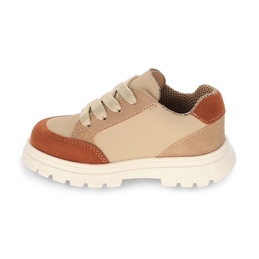 Foto 6 pulgar | Zapato Casual Para Niño Audaz Color Beige 153002-l Con Agujeta Elastica