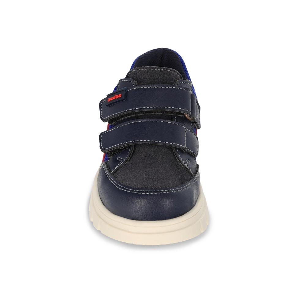 Foto 4 pulgar | Zapato Casual para Niño Audaz Azul Marino Doble Ajuste Velcro