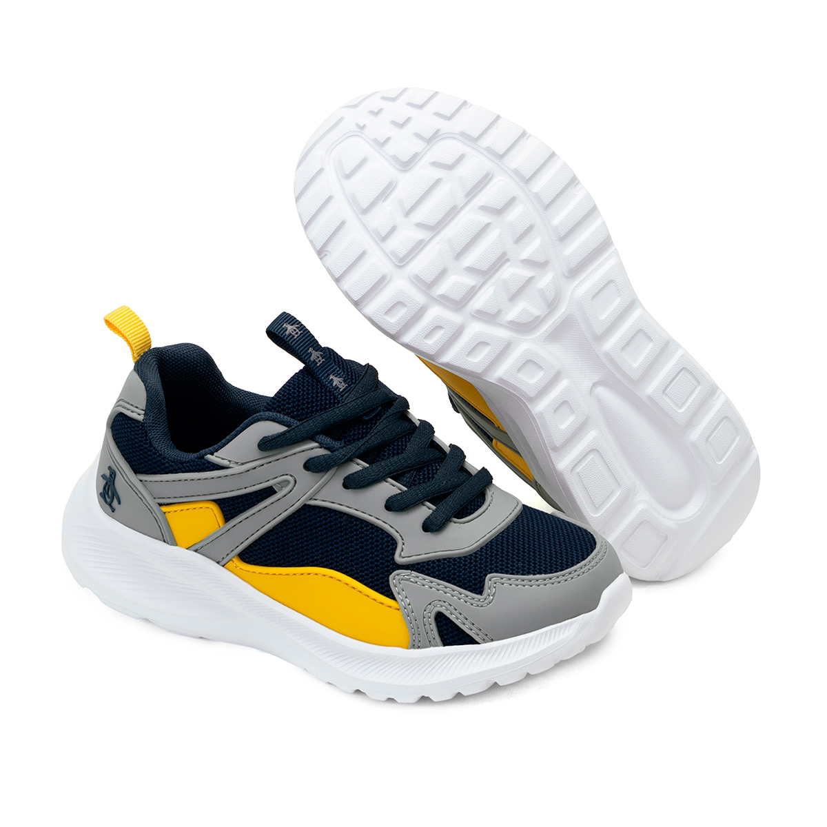 Tenis Deportivo Original Penguin Style Billie Gris Para Niño