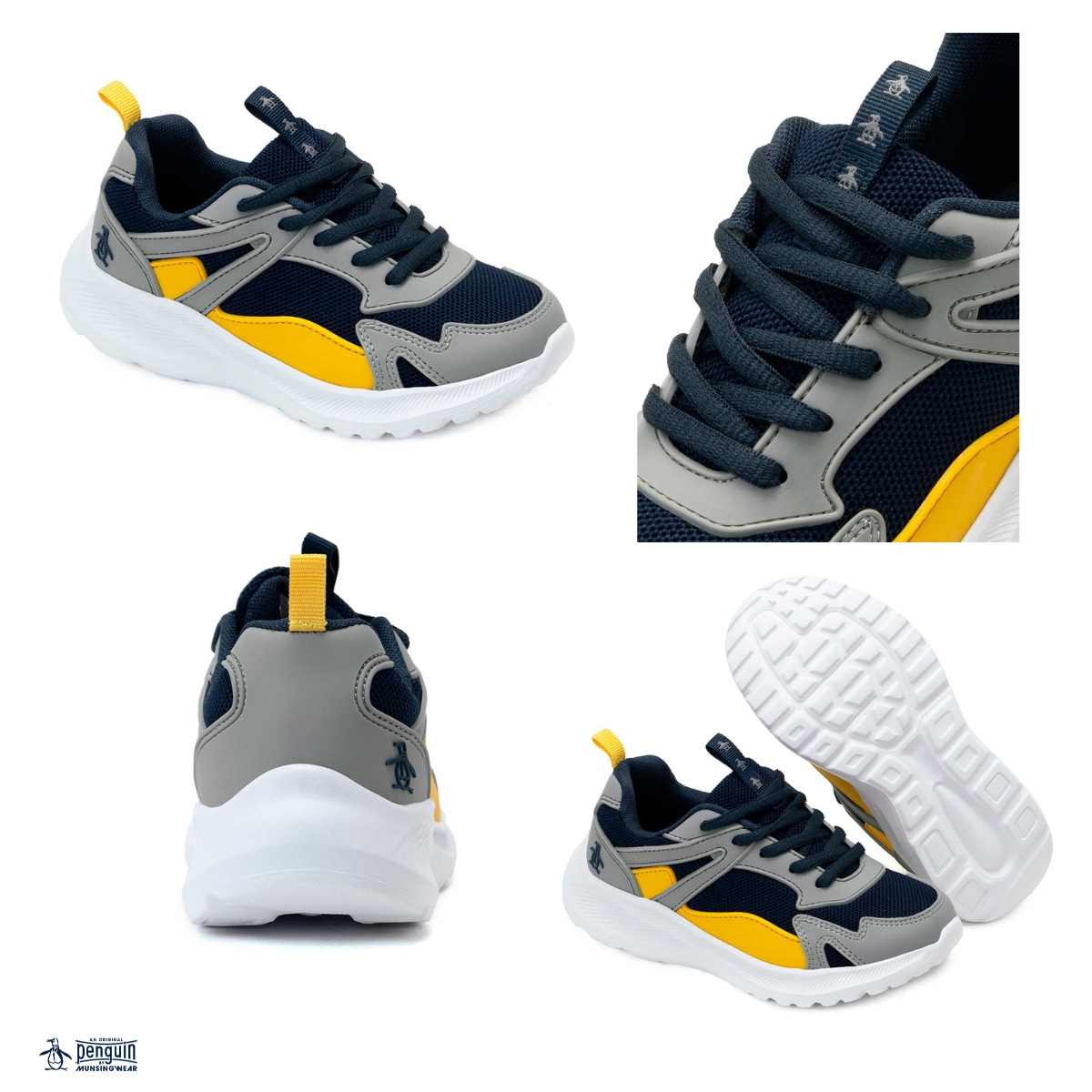 Foto 8 pulgar | Tenis Deportivo Original Penguin Style Billie Gris Para Niño