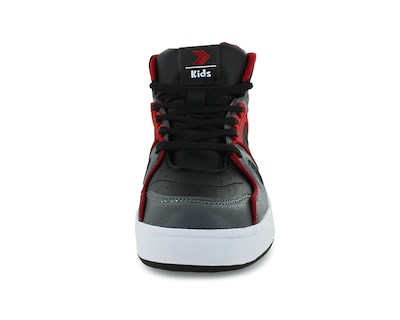 Foto 4 | Tenis Casual Negro Gris Rojo Infantil Koeno Re Newk