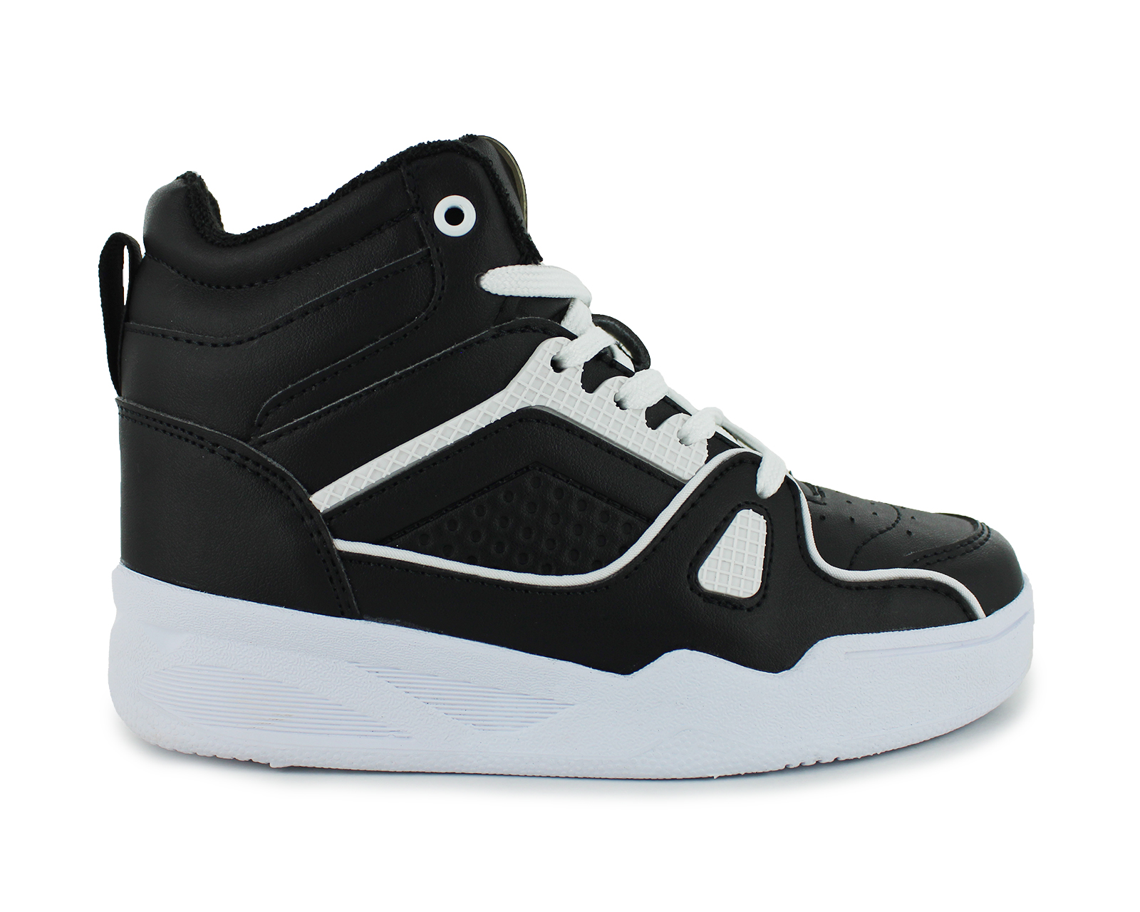 Foto 3 pulgar | Tenis Casual Negro Blanco Infantil Koeno Re Newk