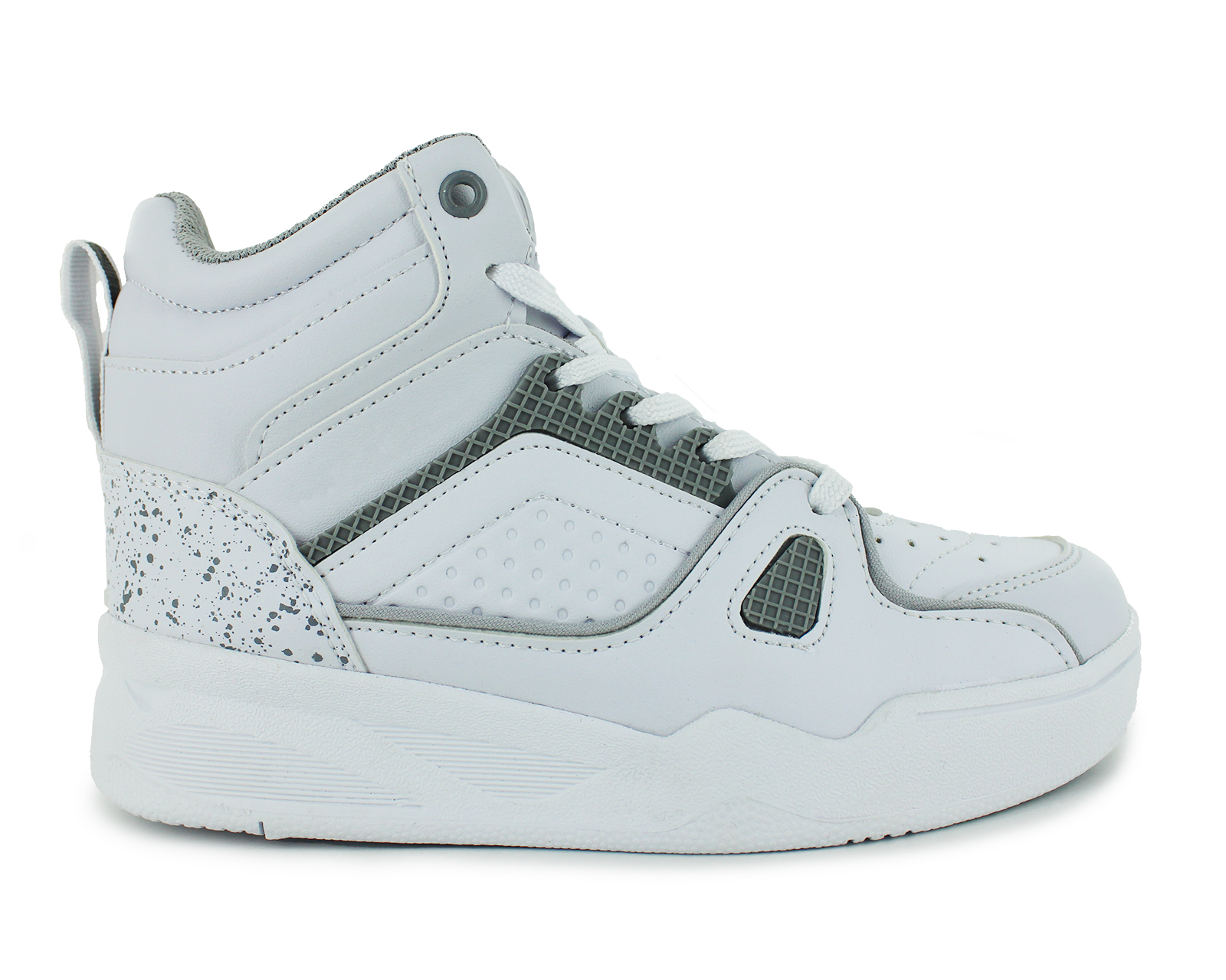 Foto 4 pulgar | Tenis Casual Blanco Gris Infantil Koeno Re Newk