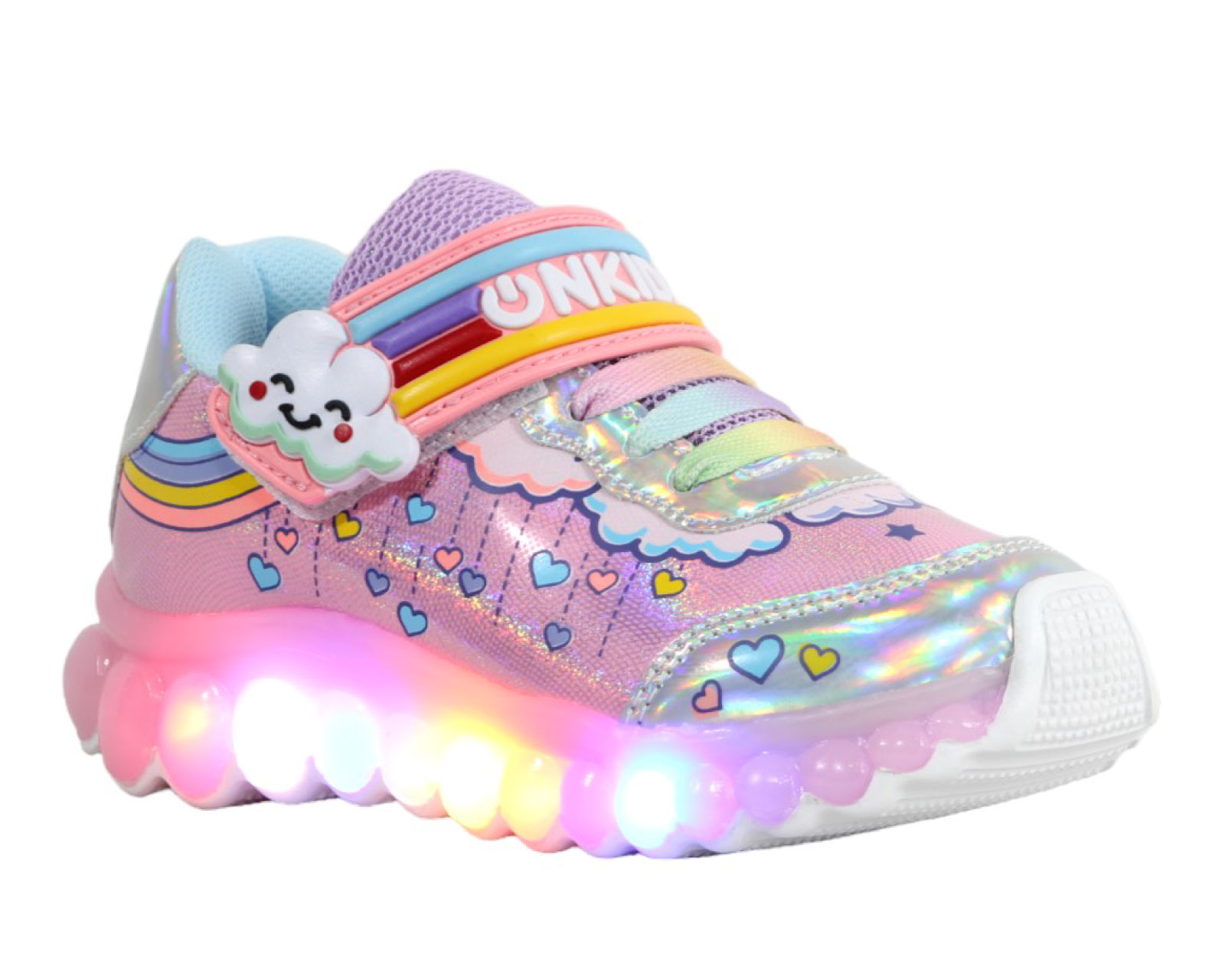 Foto 4 pulgar | Tenis Niña Luces Led Onkids 110 Rosa