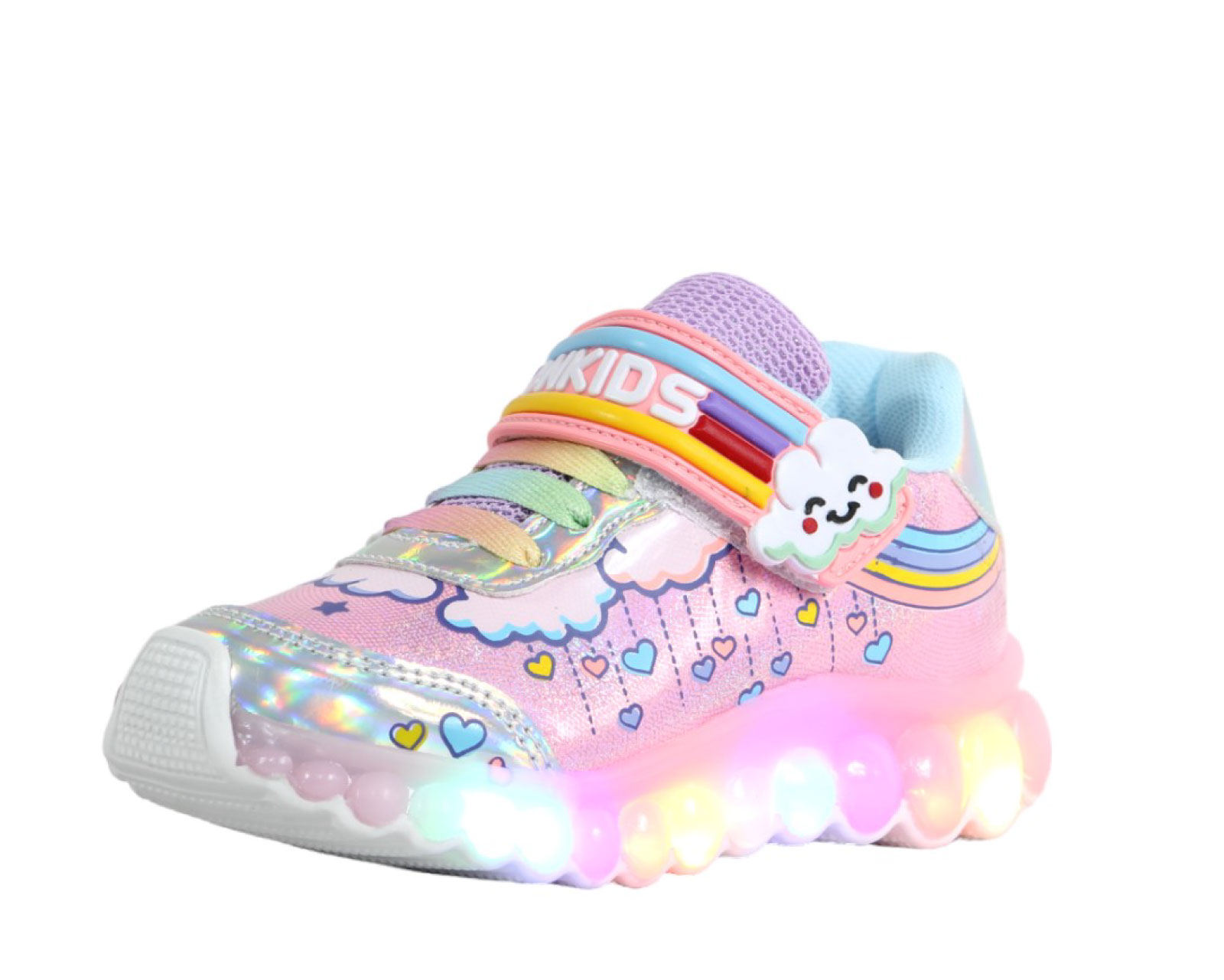 Foto 5 pulgar | Tenis Niña Luces Led Onkids 110 Rosa