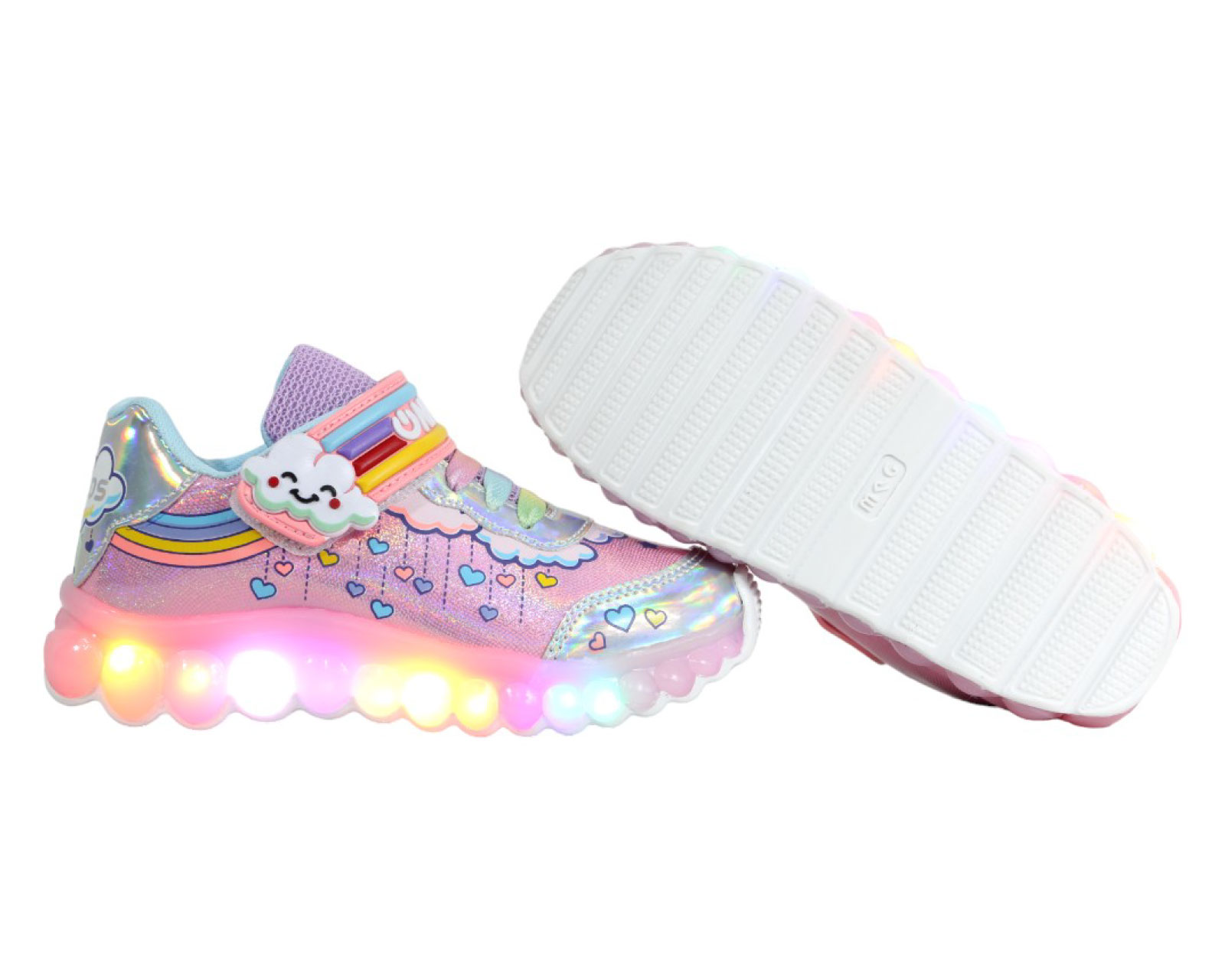 Foto 6 pulgar | Tenis Niña Luces Led Onkids 110 Rosa
