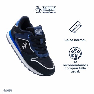 Foto 4 | Tenis Original Penguin Style Calder Azul Marin O Para Niño