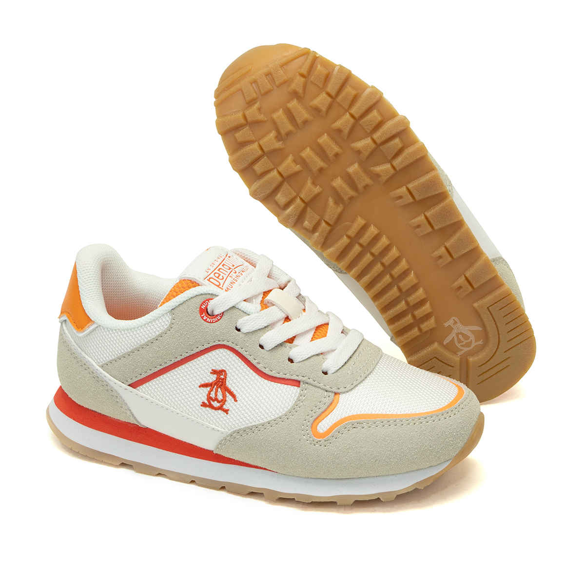 Tenis Original Penguin Style Calder Beige Para Niño