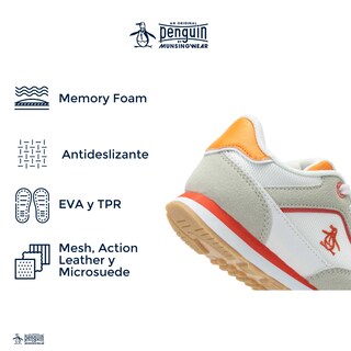 Foto 5 | Tenis Original Penguin Style Calder Beige Para Niño