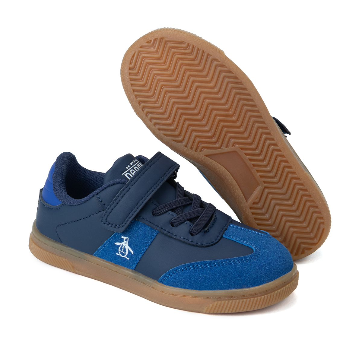 Foto 2 pulgar | Tenis Casuales Original Penguin Style Gael Azul Marino Para Niño