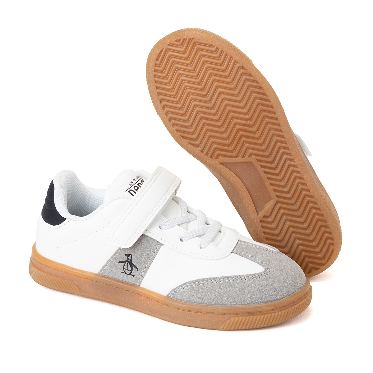 Tenis Casuales Original Penguin Style Gael Blanco Para Niño