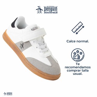 Foto 4 | Tenis Casuales Original Penguin Style Gael Blanco Para Niño