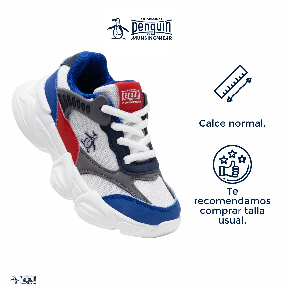 Foto 4 | Tenis Casuales Original Penguin Style Cody Multicolor Para Niño