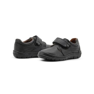 Foto 2 | Zapato Escolar Para Niño Dogi De Piel Con Puntera Cosidos Negro