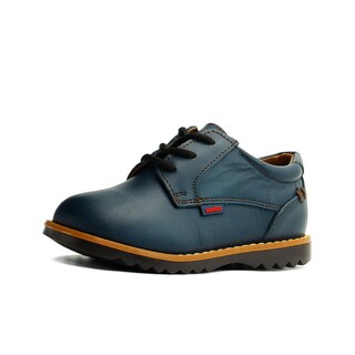 Foto 3 | Zapato Casual Bostoniano Marino Derby Piel Audaz Niño 13-18 Azul