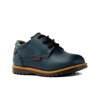 Foto 4 | Zapato Casual Bostoniano Marino Derby Piel Audaz Niño 13-18 Azul