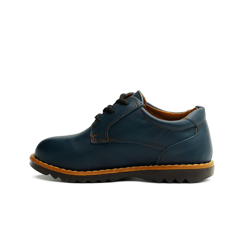 Foto 6 pulgar | Zapato Casual Bostoniano Marino Derby Piel Audaz Niño 13-18 Azul